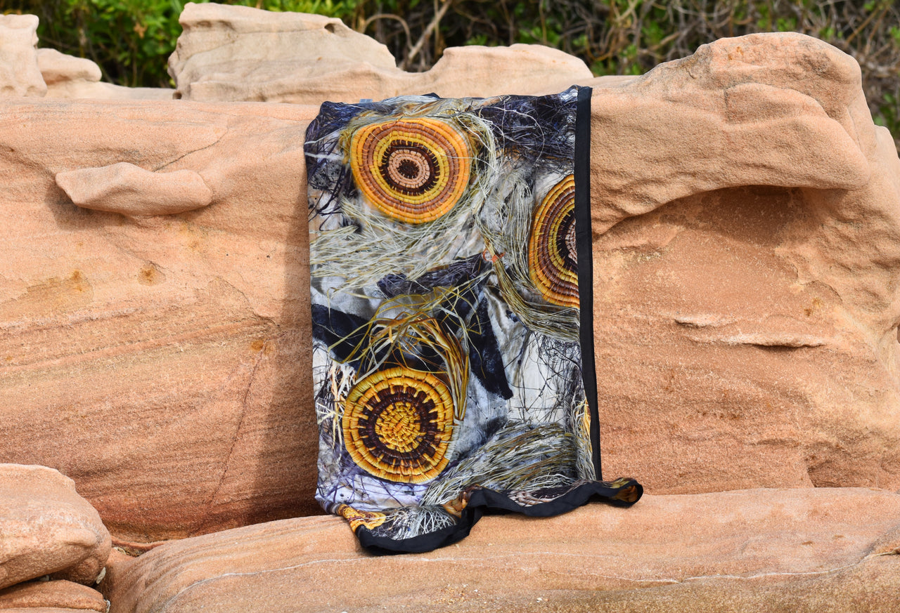 Pandanus Basket Digital Printed