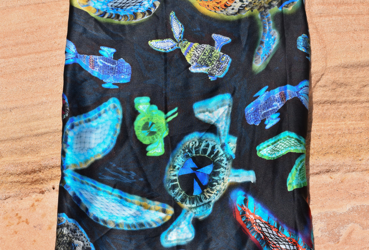 Yilkwa (Monster Fish) Digital Print Scarf