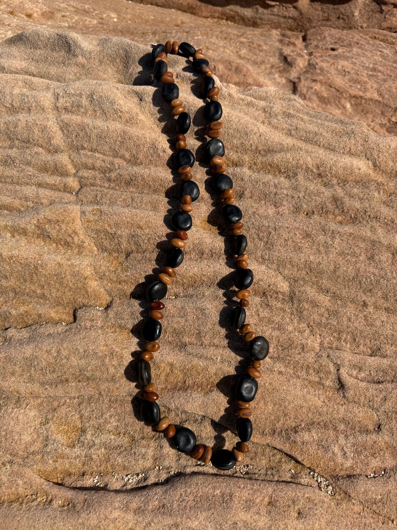 Seed Necklace made by Betty Mirnyowan