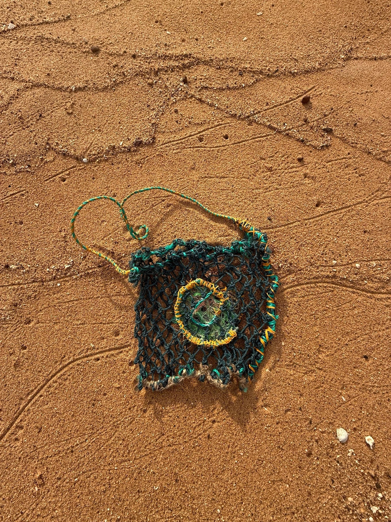 Ghost Net Dilly Bag by Bernadette Watt