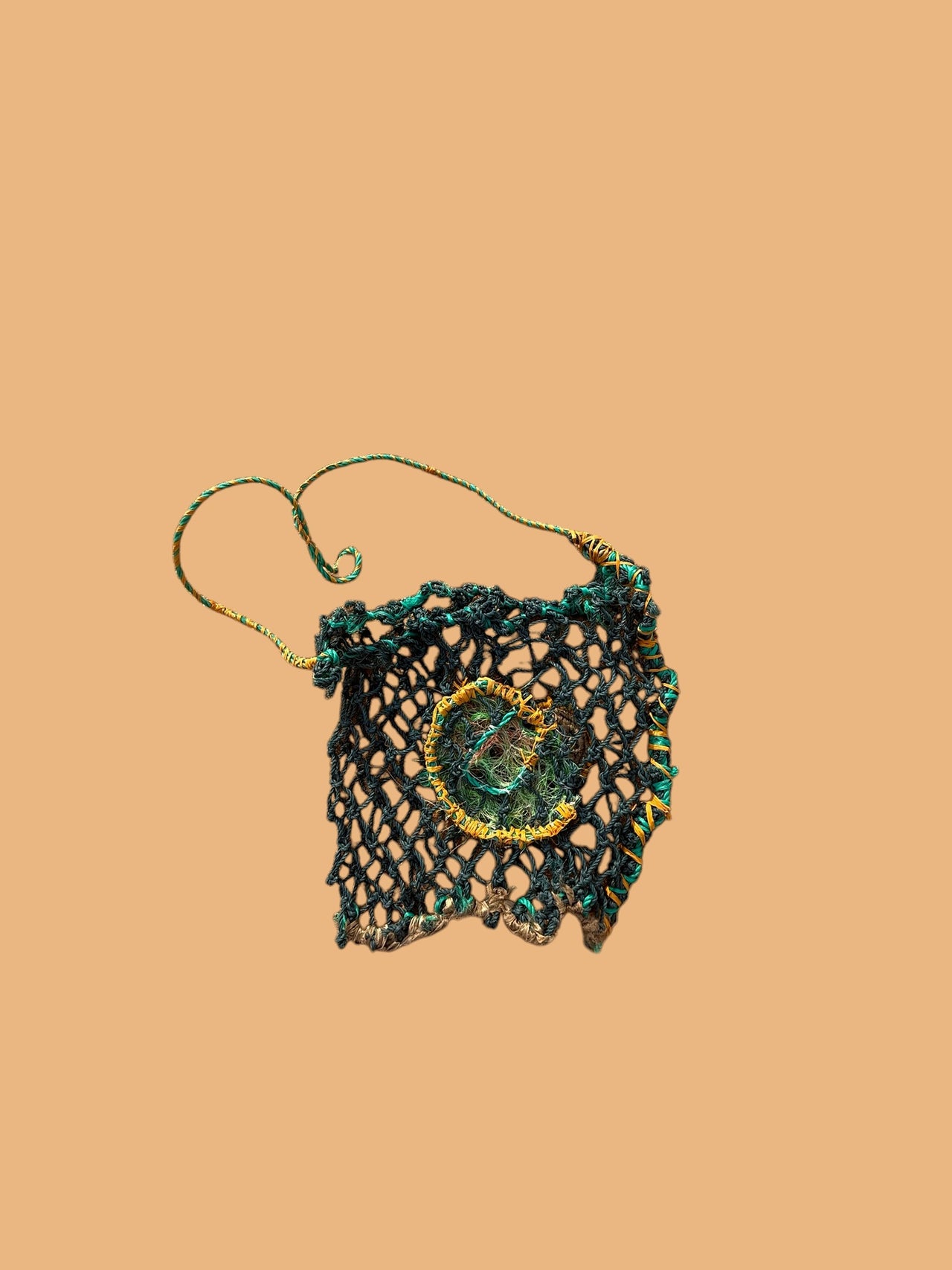 Ghost Net Dilly Bag by Bernadette Watt
