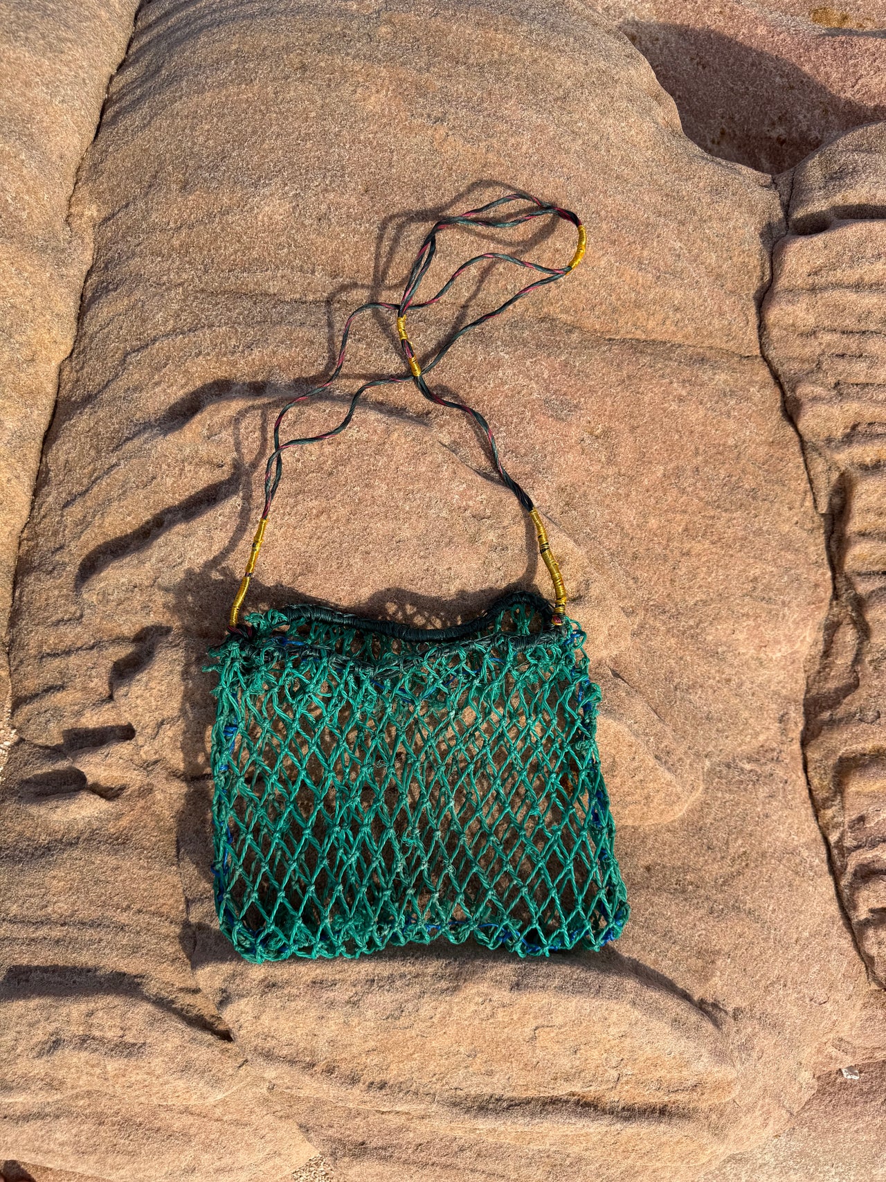 Ghost Net Dilly Bag by Natalie Yantarrnga