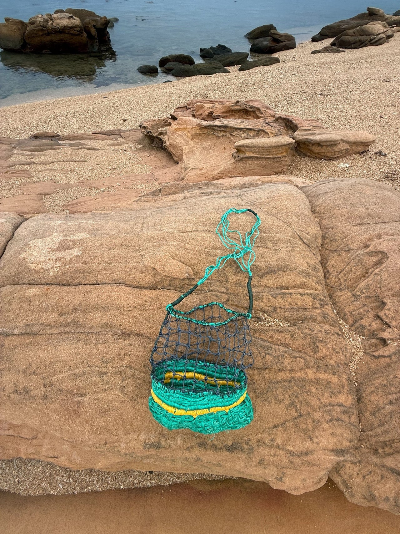 Ghost Net Handbag by Natalie Yantarrnga