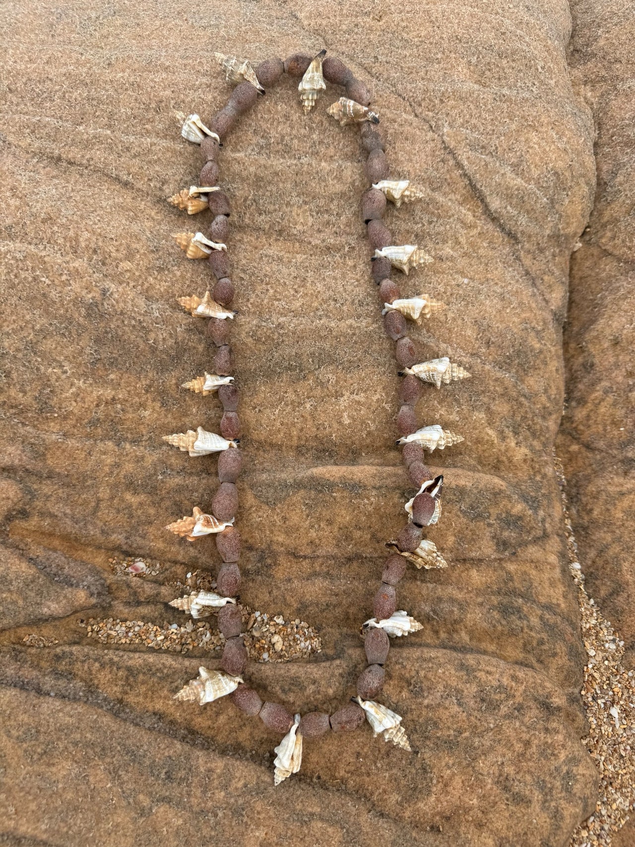 Statement Seashell & Seed Necklace by Danjibana Lalara