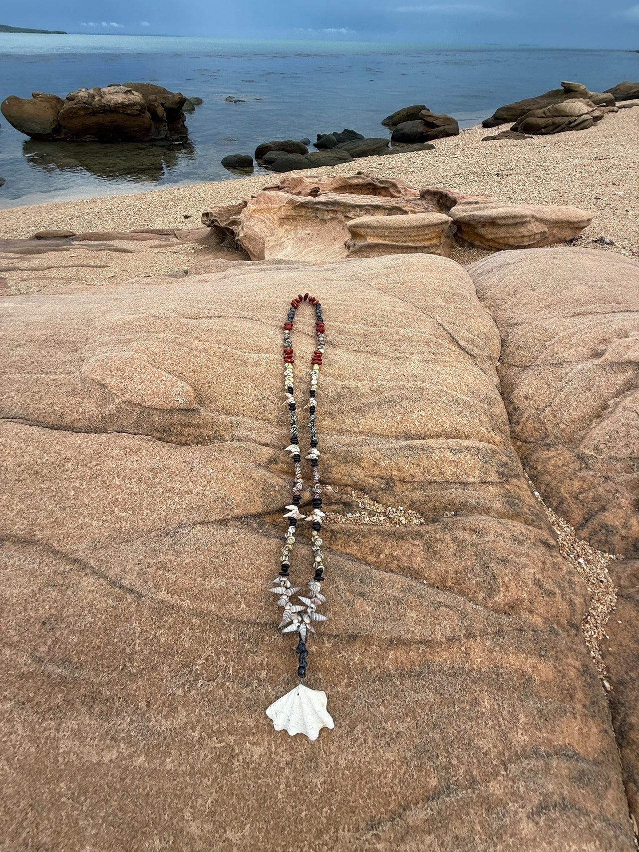 Statement Seashell Necklace by Maicie Lalara