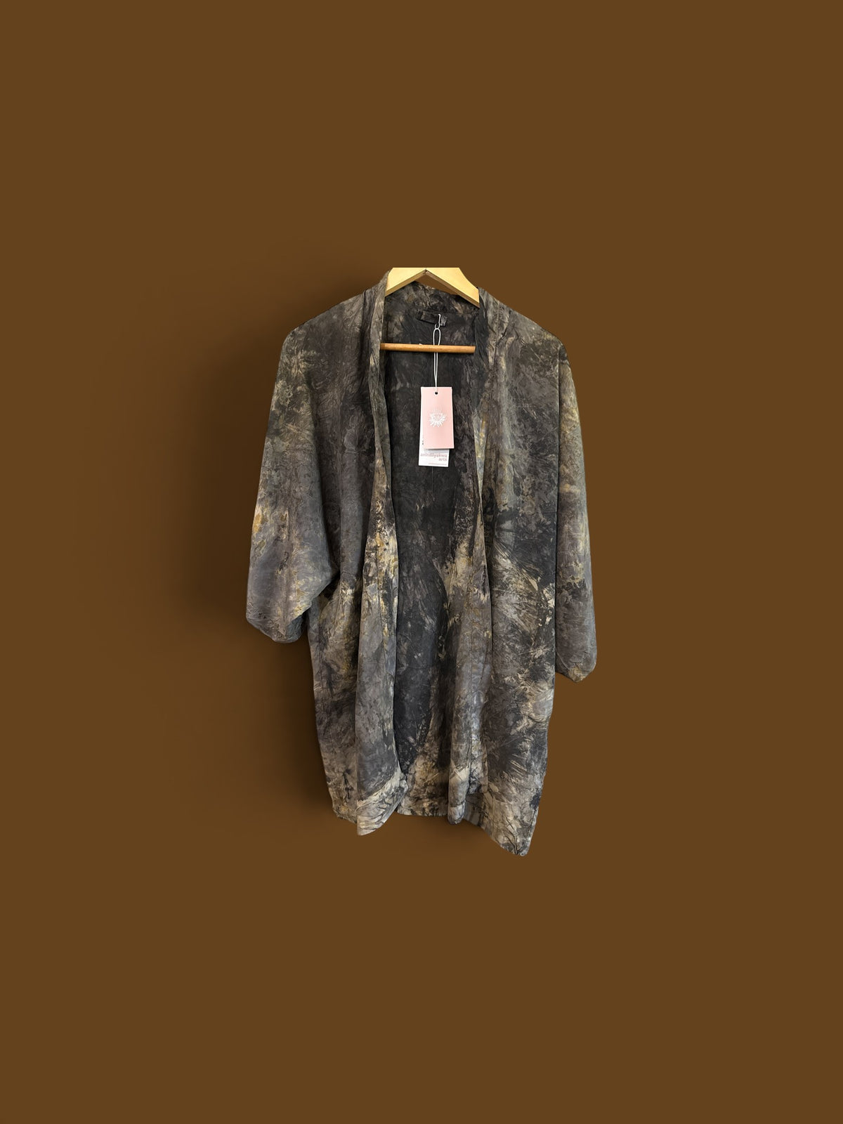 Bush Dye Silk Robe L/XL