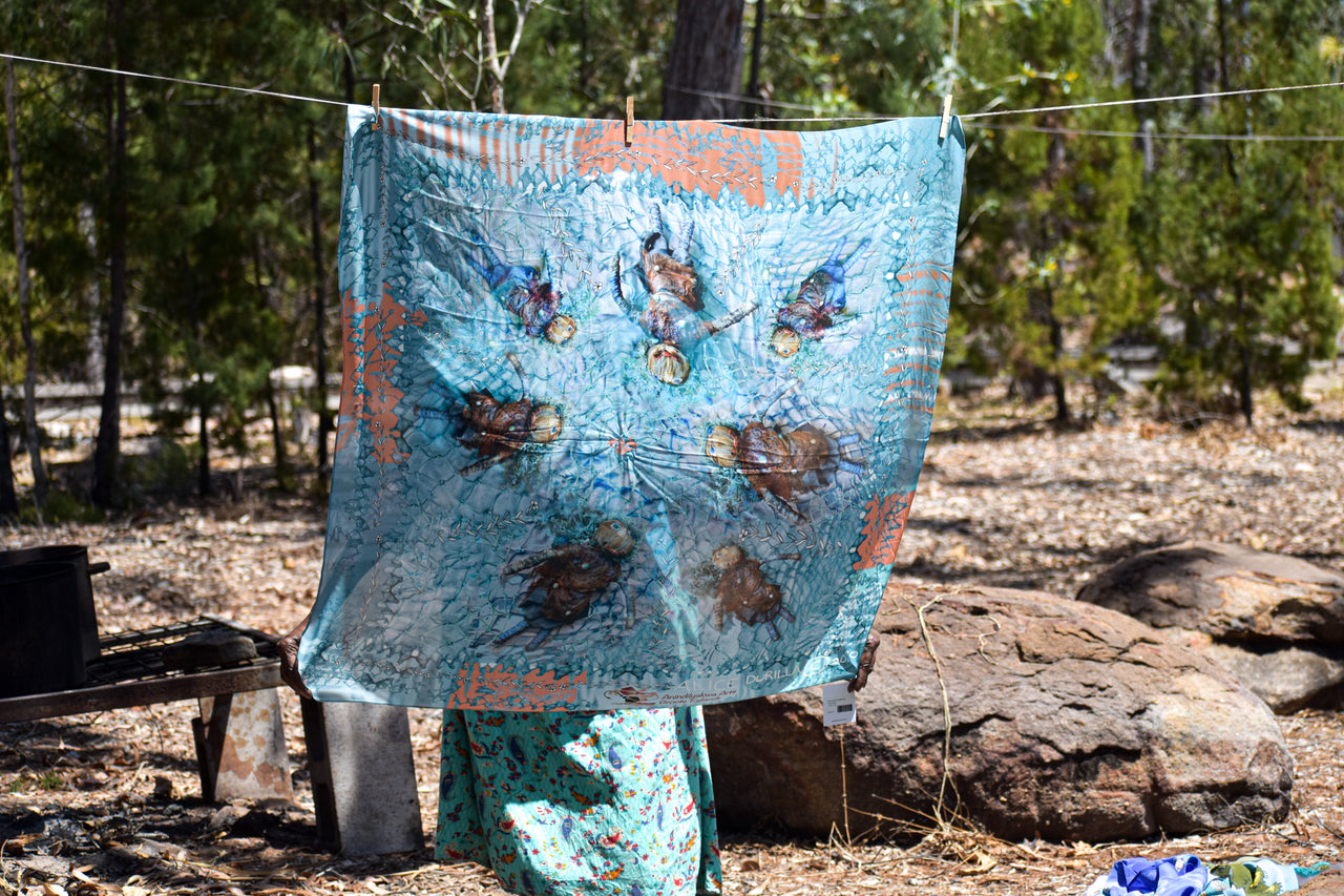 Ghost Net Doll Digital Print Scarf