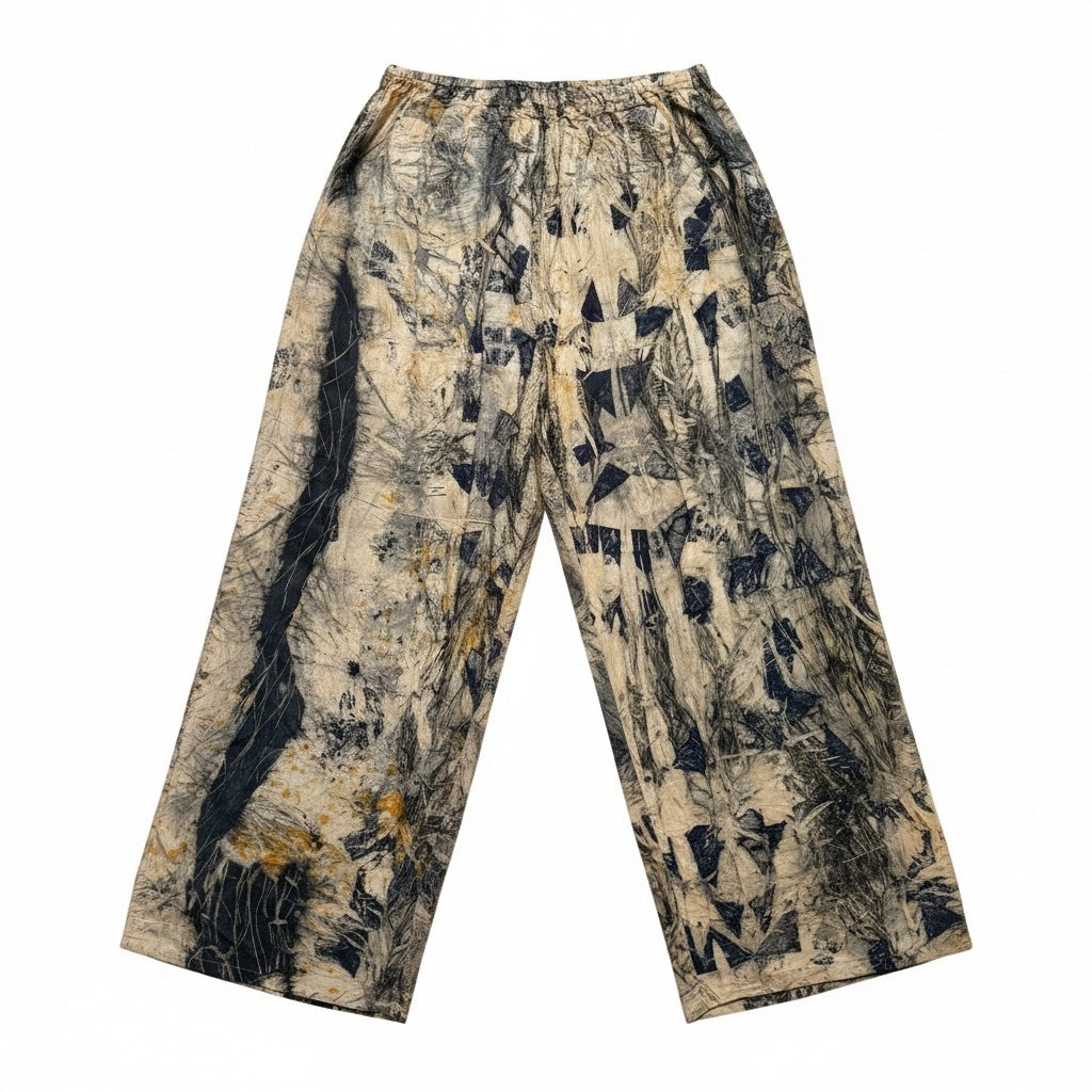 Silk Bush Dye Long Pants XXL by Charmaine Kerindun