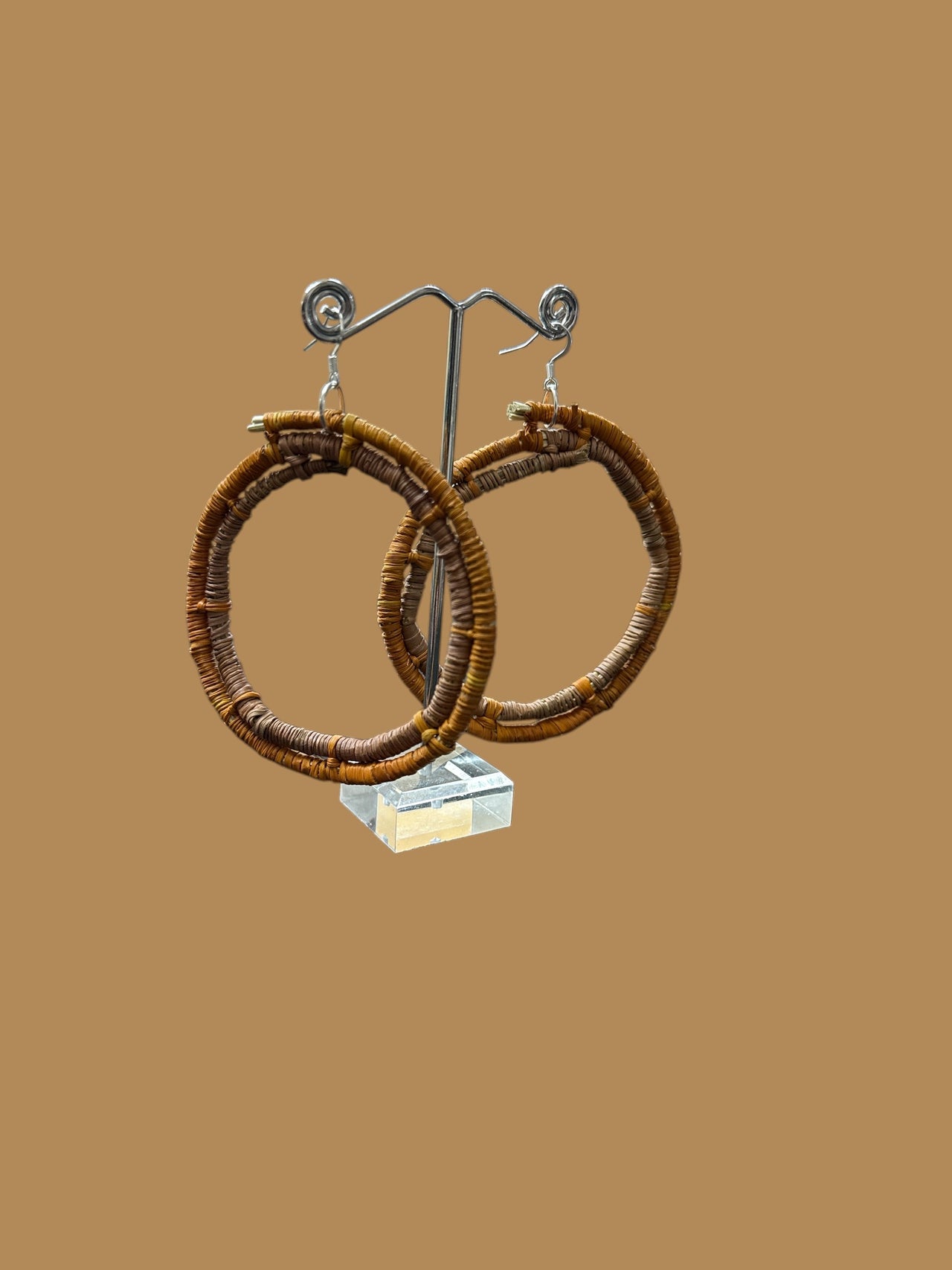 Mangkurrkwa (pandanus) Earrings by Sharna Wurramarra