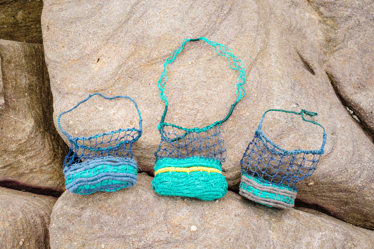 Ghost Net Handbag by Natalie Yantarrnga