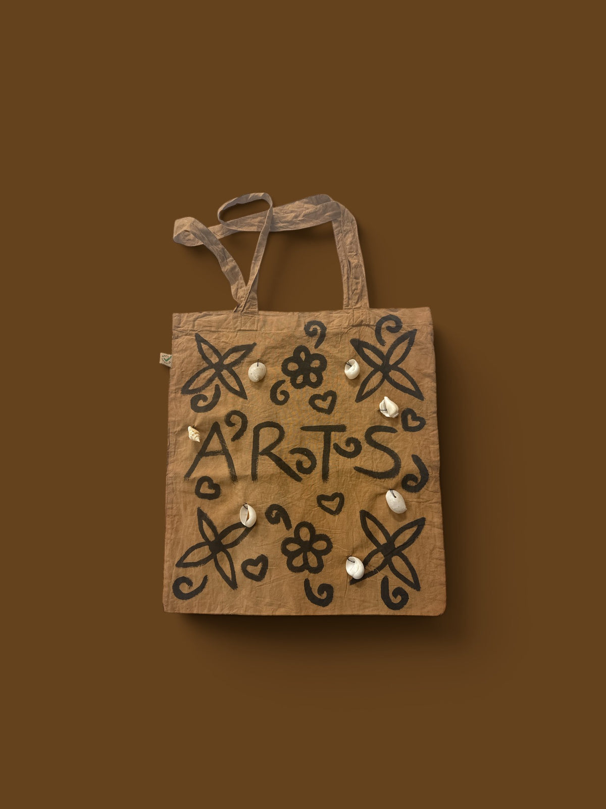 Black Line Organic Tote Bag by Henrietta Mamarika