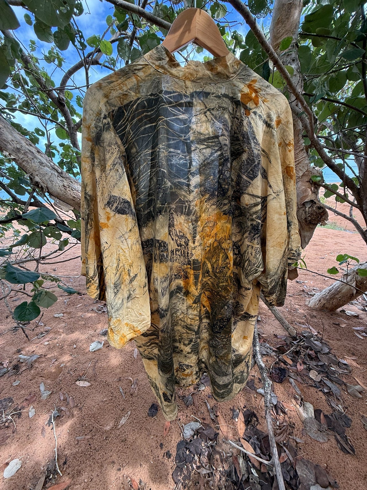 Bush Dye Capsule Collection: Silk Robe L/XL