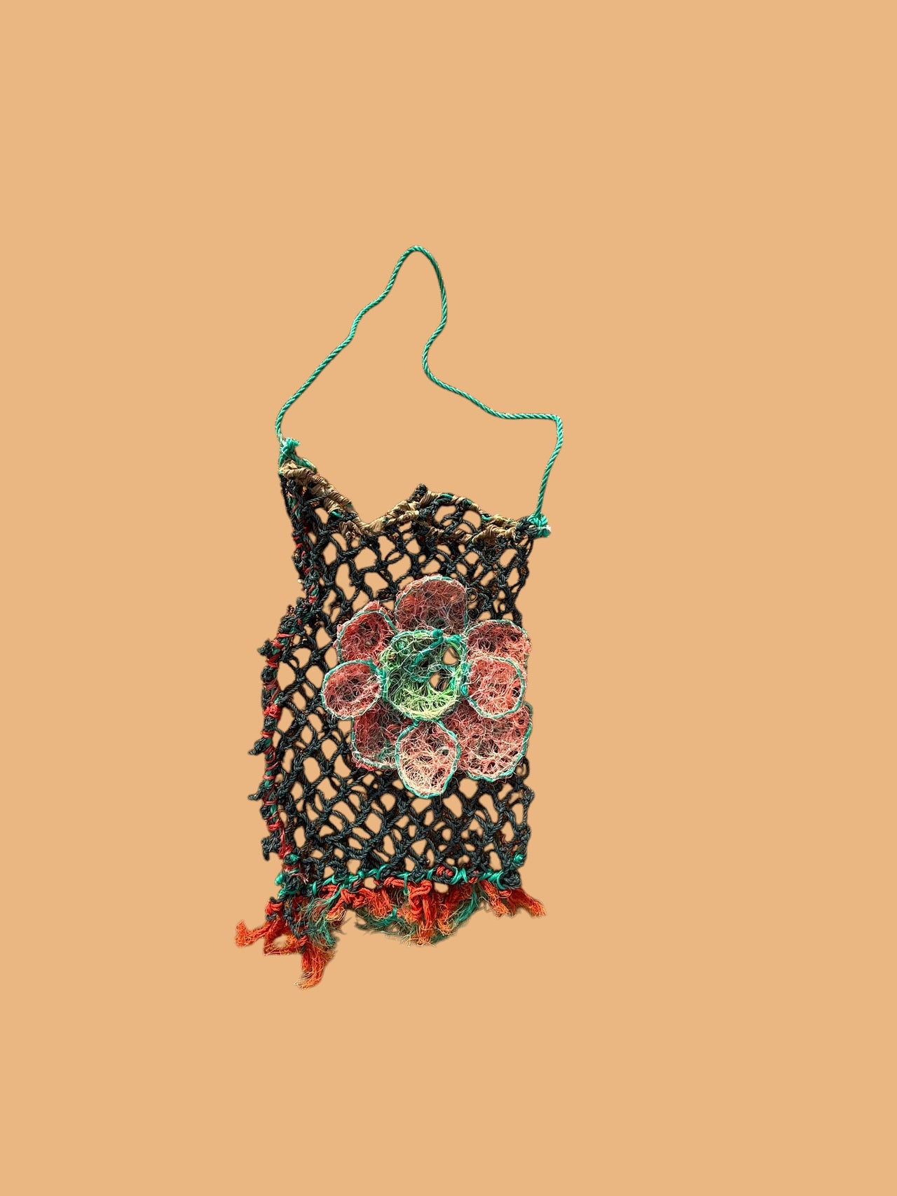 Ghost Net Dilly Bag by Bernadette Watt