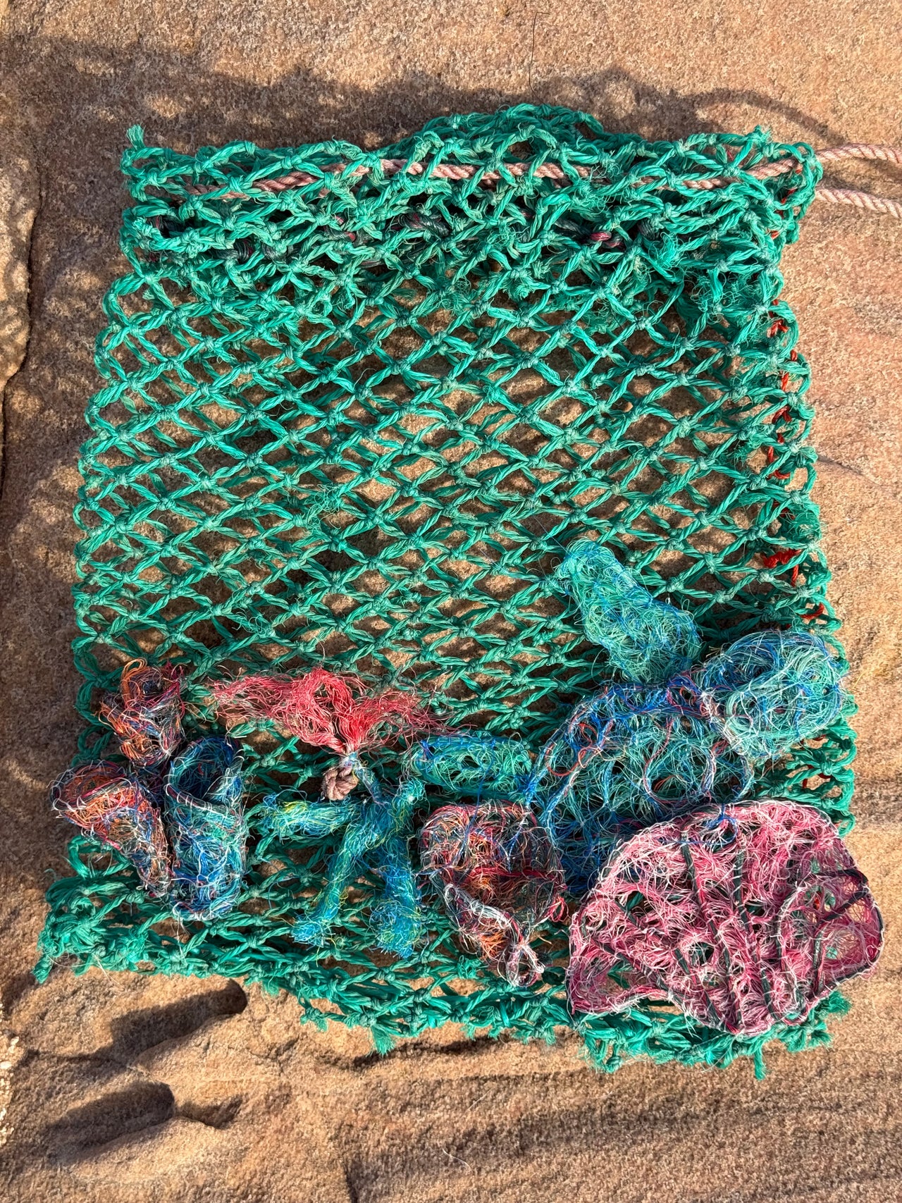 Ghost Net Dilly Bag by Bernadette Watt