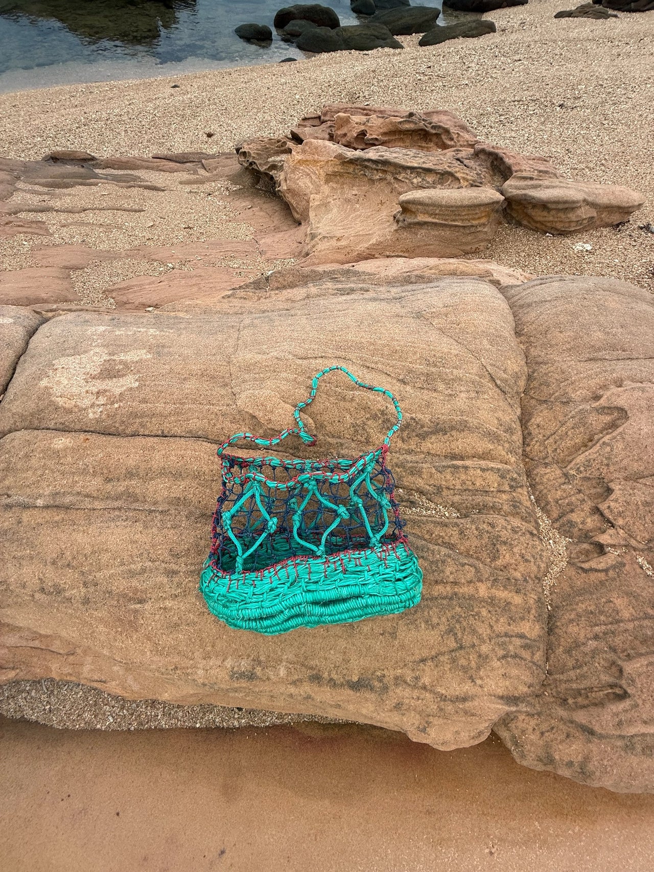 Ghost Net Handbag by Natalie Yantarrnga