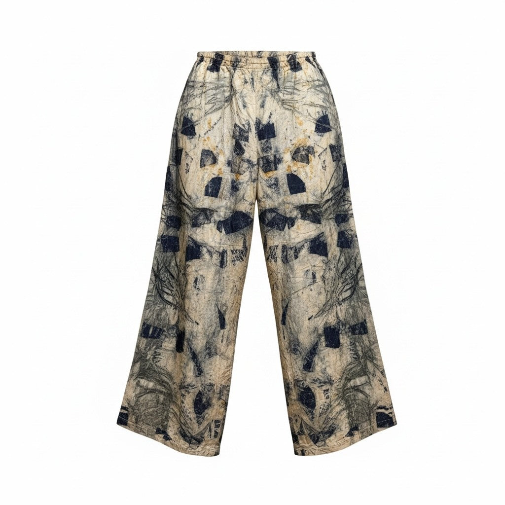 Silk Bush Dye Long Pants XXL by Charmaine Kerindun